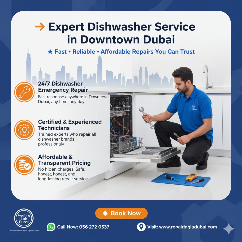 Dishwasher Service in Downtown Dubai
